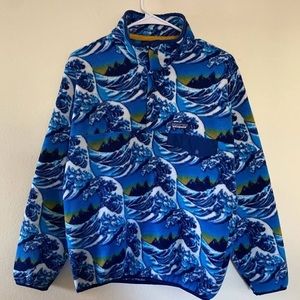 RARE Patagonia Waves Synchilla XS